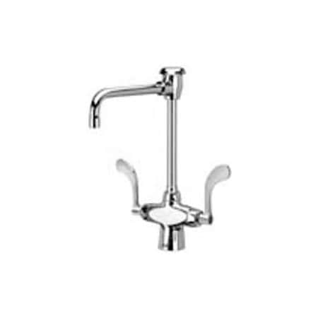 Zurn Double Lab Faucet With 6 Vacuum Breaker Spout And 4 Wrist Blade Handles - Lead Free